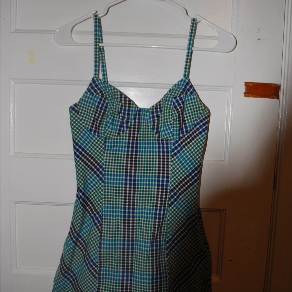 Urban Outfitters Checkered Spaghetti Strap Dress